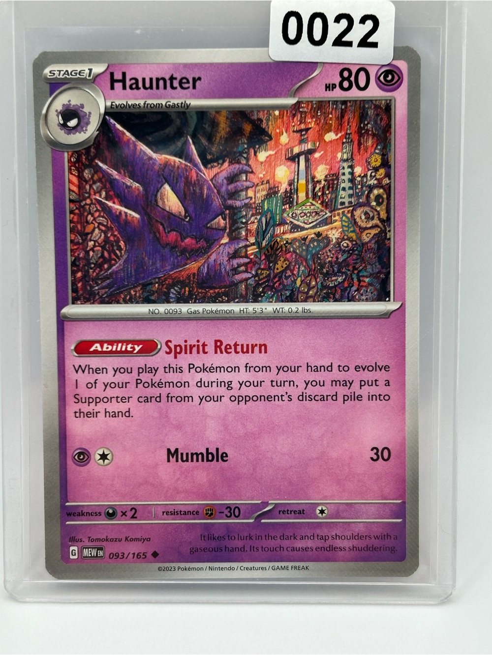 Haunter Pokémon Card